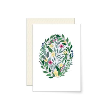 œuf de fleur | Carte pliée