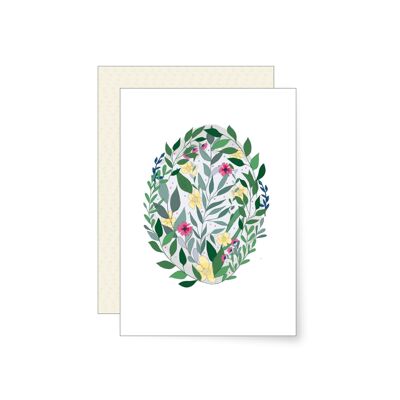 œuf de fleur | Carte pliée