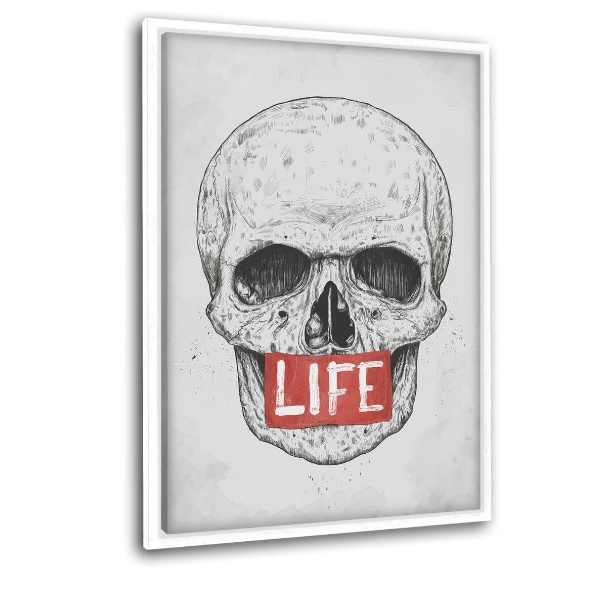 Life- Leinwandbild mit Schattenfuge