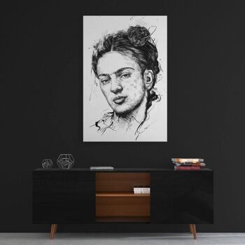 Frida - tableau sur toile avec espace d'ombre 22