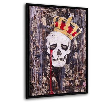 CRYING KING - tableau sur toile avec espace d'ombre 17