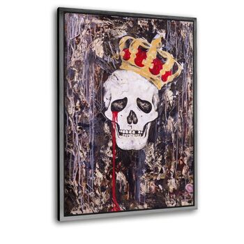 CRYING KING - tableau sur toile avec espace d'ombre 8