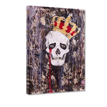 CRYING KING - tableau sur toile avec espace d'ombre 4