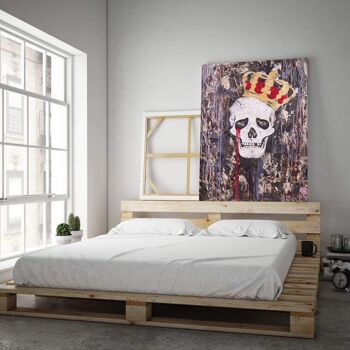 CRYING KING - tableau sur toile avec espace d'ombre 22