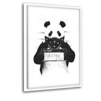 Bad Panda - image sur toile avec espace d'ombre 1