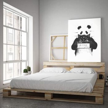 Bad Panda - image sur toile avec espace d'ombre 2