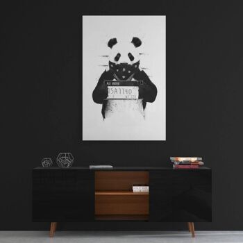 Bad Panda - image sur toile avec espace d'ombre 12