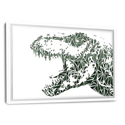 The Tiranosaurus - Leinwandbild mit Schattenfuge