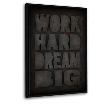 WORK HARD #1 - Toile avec espace d'ombre 21