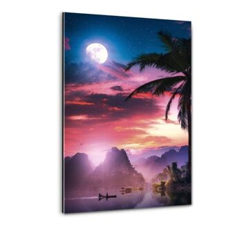 Tropical Vibes - tableau sur toile avec espace d'ombre 25