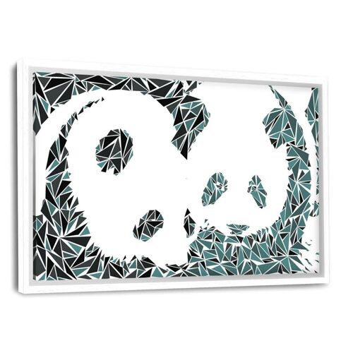 The Pandas - Leinwandbild mit Schattenfuge