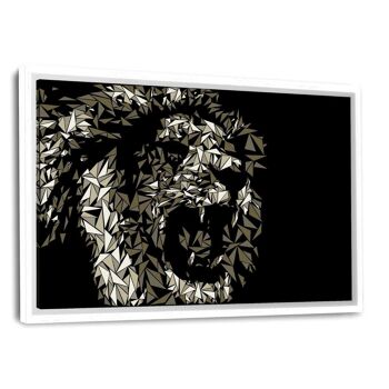 Le Lion #2 - Toile avec espace d'ombre 1