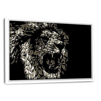 Le Lion #2 - Toile avec espace d'ombre 28