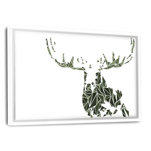 The Elk - Leinwandbild mit Schattenfuge