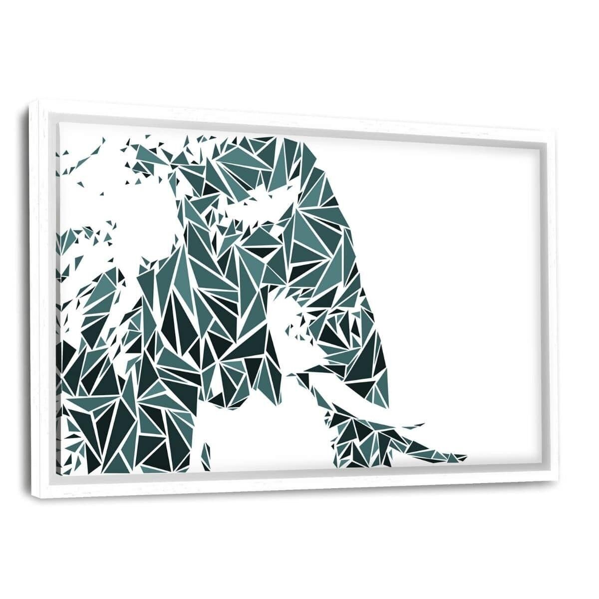 The Elephant - Leinwandbild mit Schattenfuge