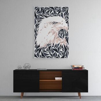 L'Aigle - tableau sur toile avec espace d'ombre 2