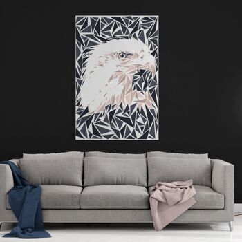 L'Aigle - tableau sur toile avec espace d'ombre 23