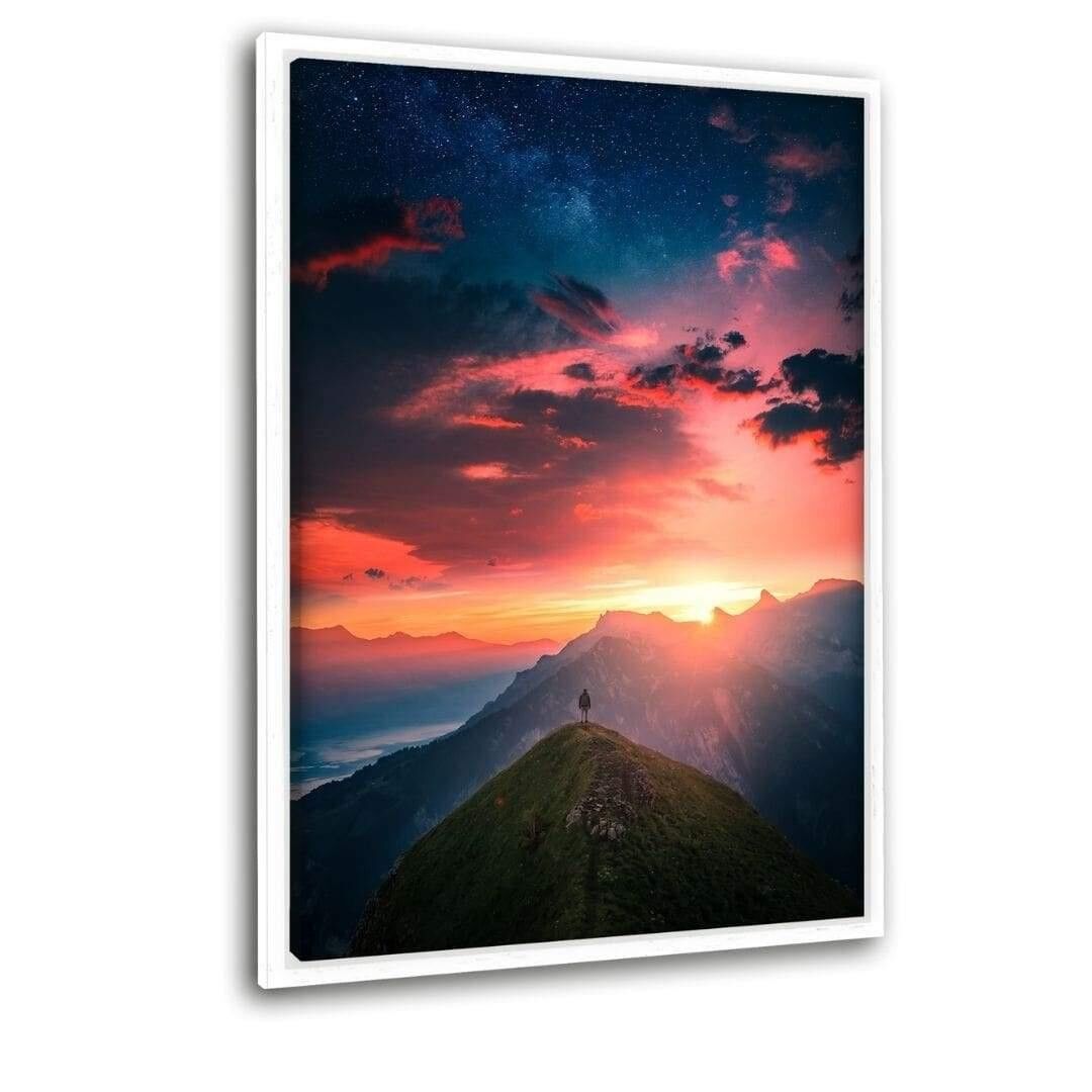 Sunset Vibes - Leinwandbild mit Schattenfuge