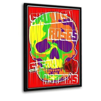 Skulls And Roses - Toile avec espace d'ombre 21