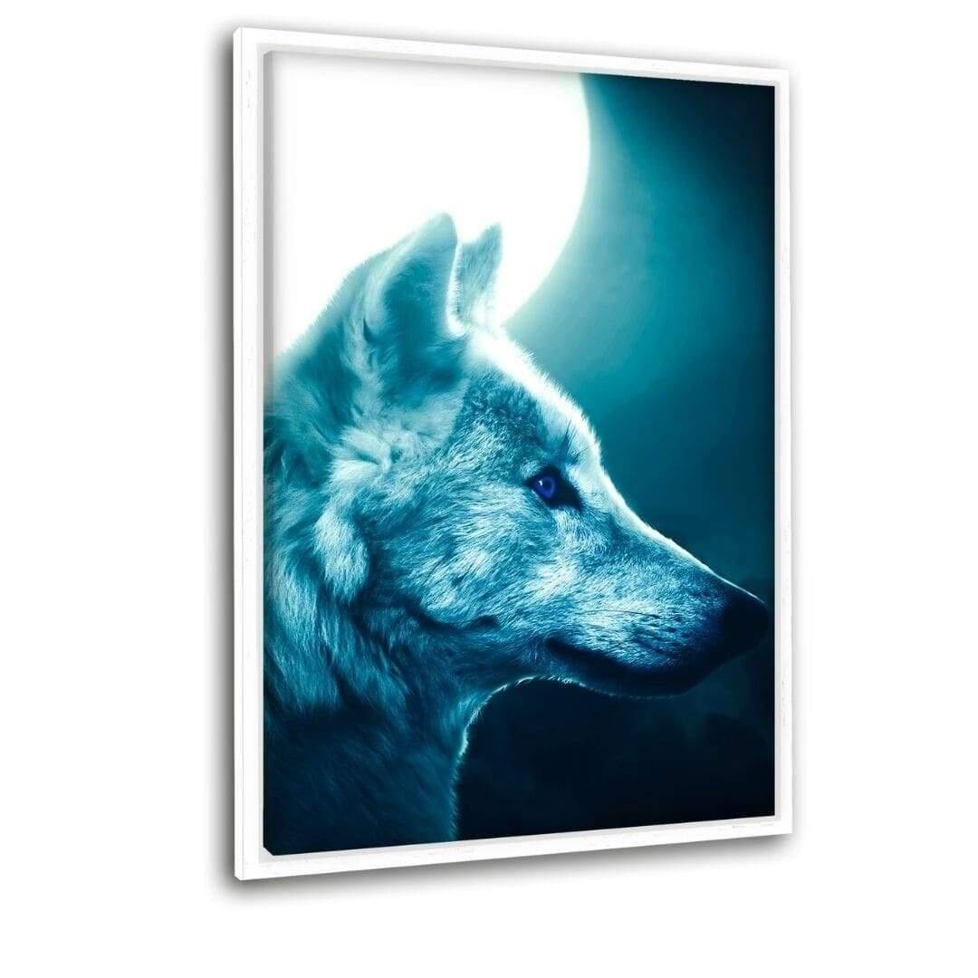 Moon Wolf - Toile avec espace d'ombre