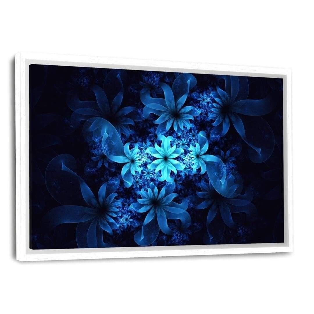 Luminous Flowers - Quadro su tela con fuga d'ombra