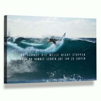 LEARN TO SURF - Toile avec joint creux 14