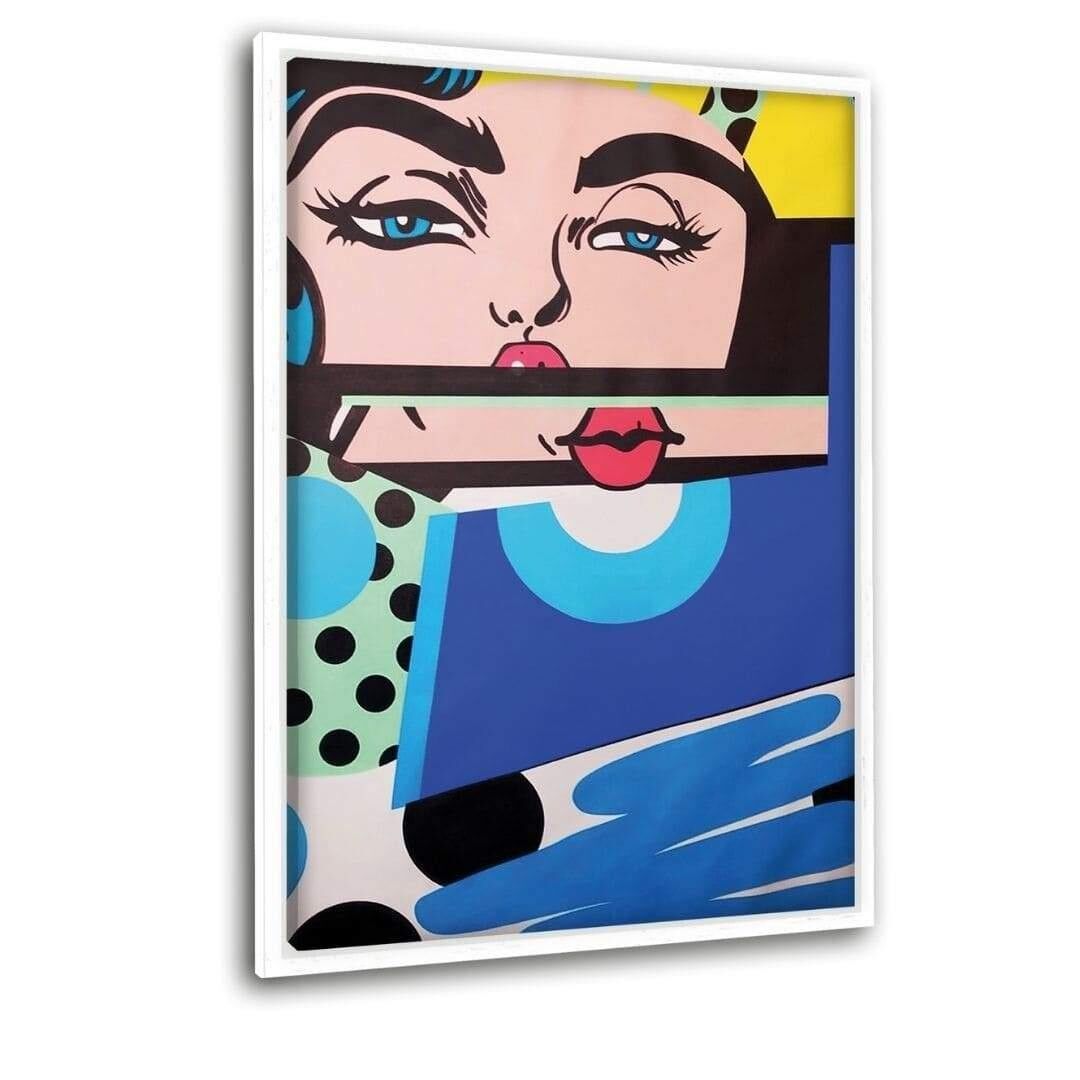 Kiss Me - Leinwand mit Schattenfuge