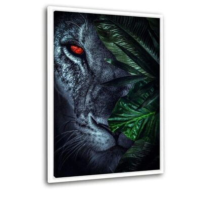 Jungle Lion # 2 - Tela con spazio d'ombra