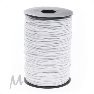 Cordón de algodón encerado - blanco - 200 metros