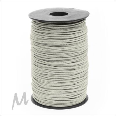 Cordón de algodón encerado - beige - 200 metros