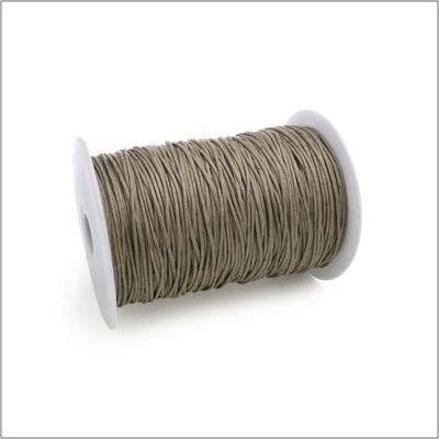 Cotton wax cord - sand - 200 meters