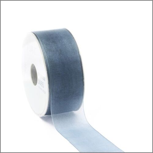 Organza lint - tuquoise - 25mm x 50 meter