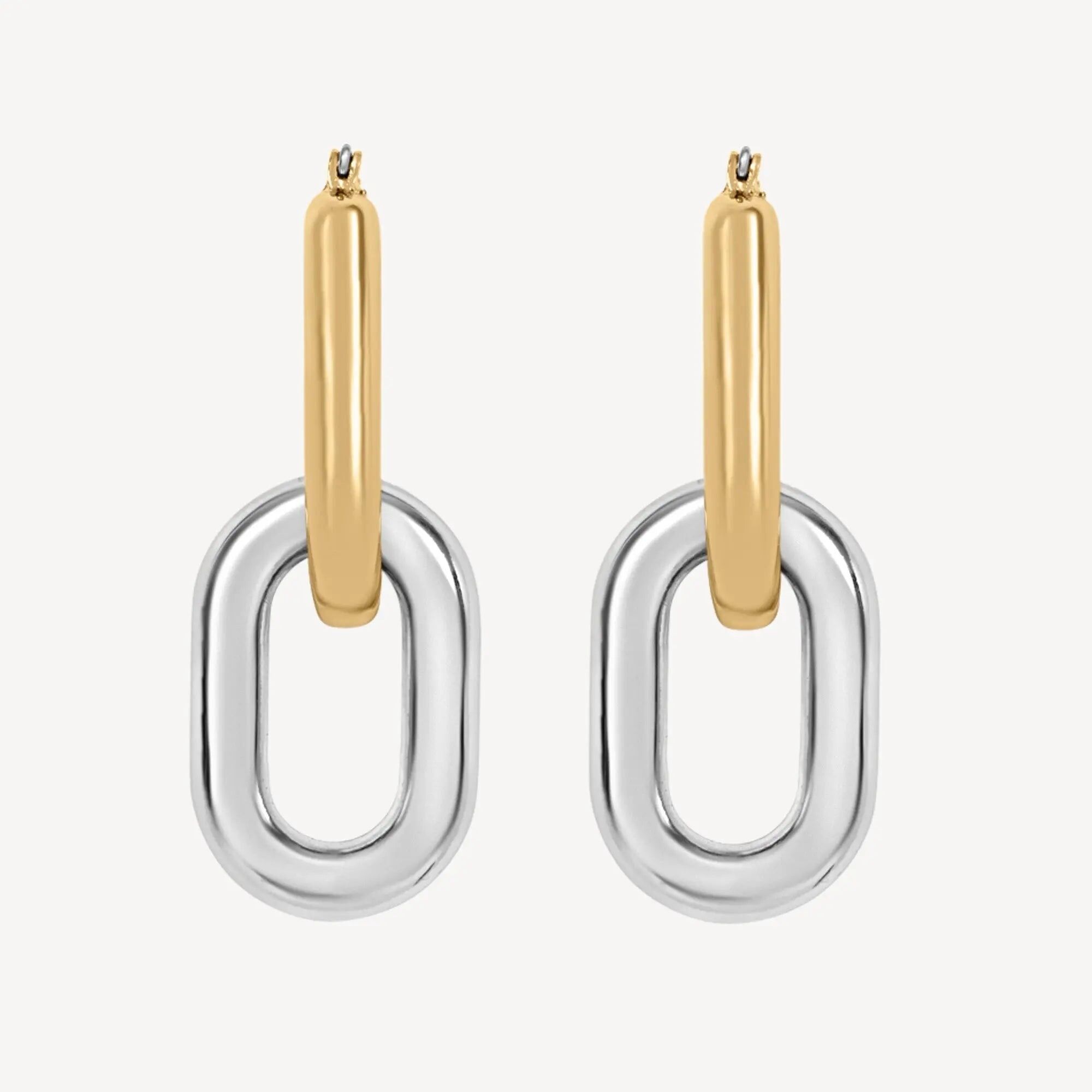 Lauren Ohrringe - Silber und Gold