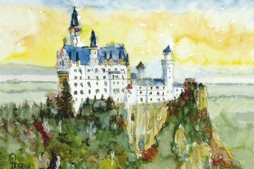 Grußkarte Schloss Neuschwanstein