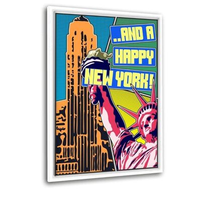 Happy New York - Toile avec joint creux
