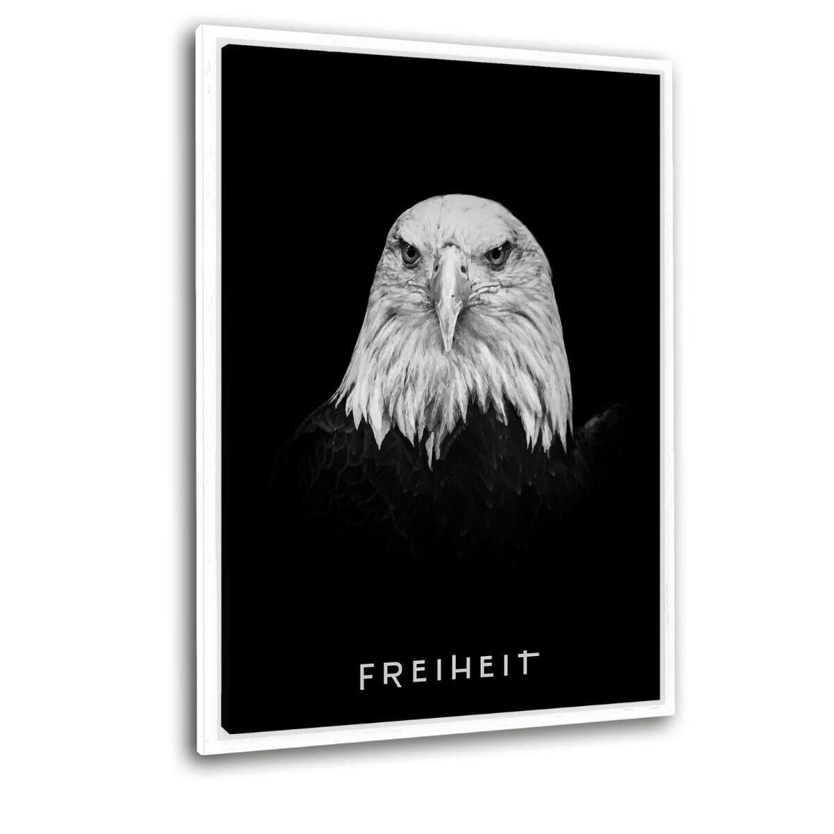 FREIHEIT - Leinwandbild mit Schattenfuge