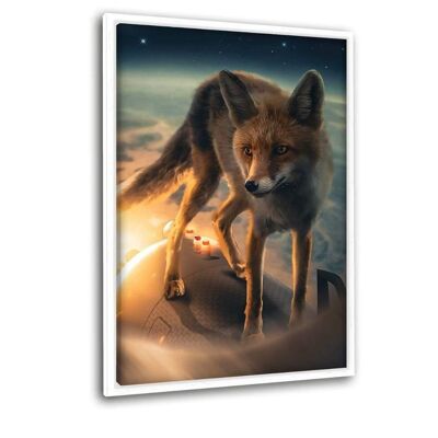 Flying Fox - canvas picture with shadow gap