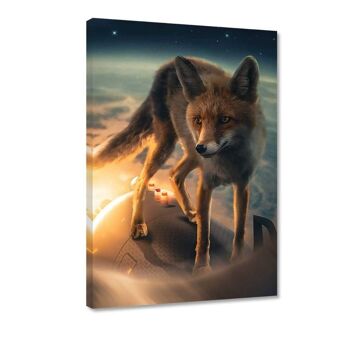 Flying Fox - tableau sur toile avec espace d'ombre 24