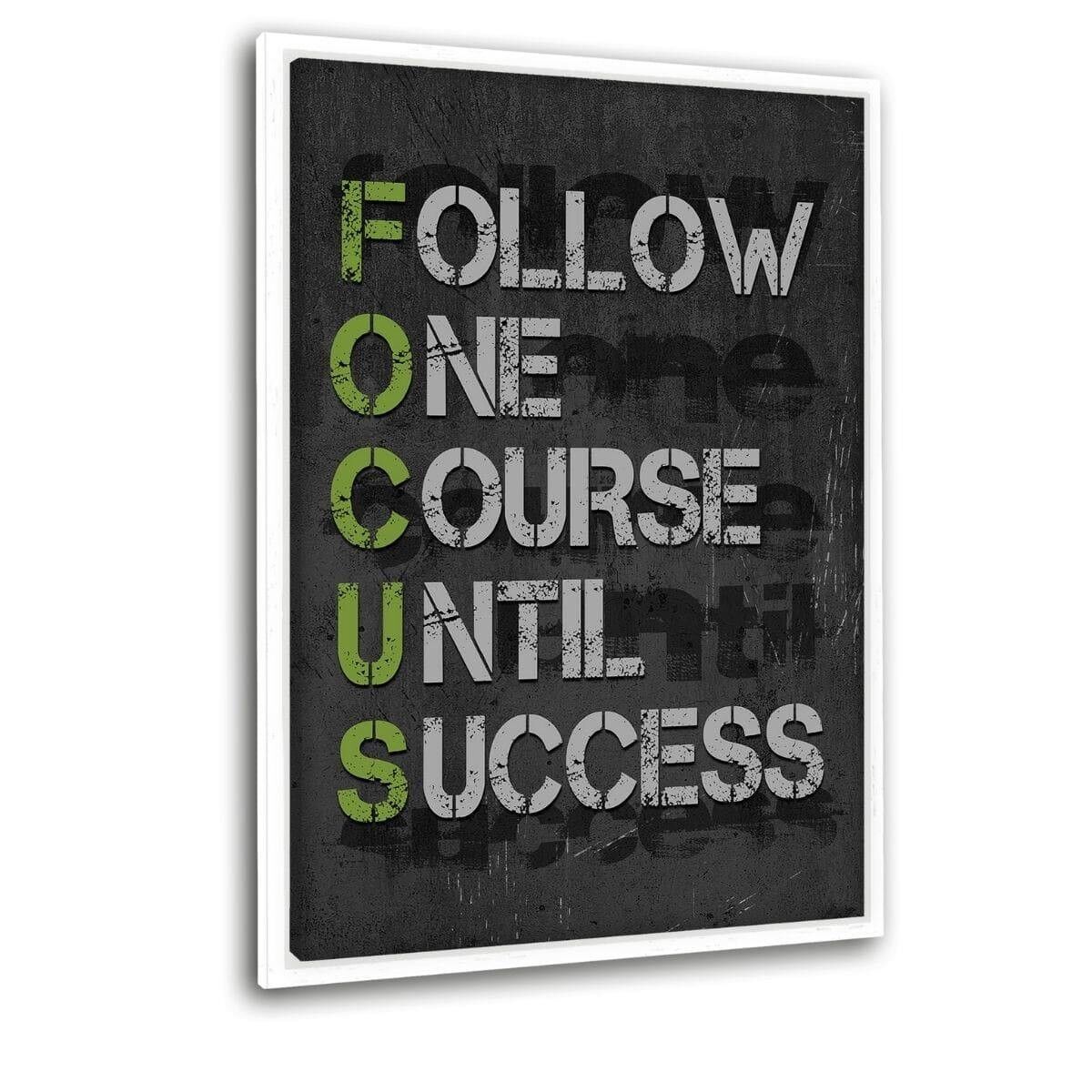 F.O.C.U.S. - Leinwandbild mit Schattenfuge