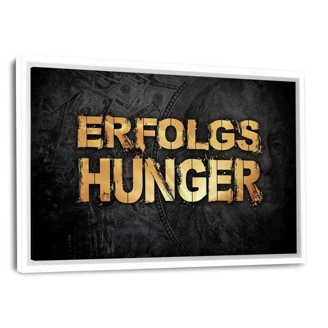 Fame di successo - quadro su tela con spazio d'ombra