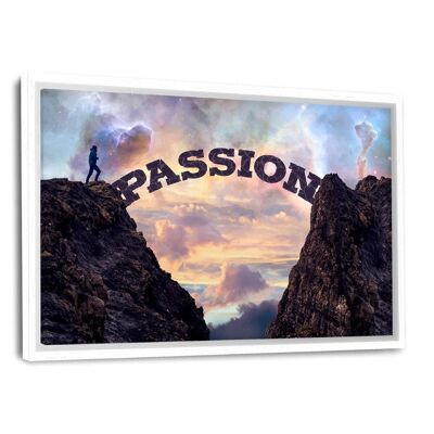 THE BRIDGE OF PASSION - canvas picture with shadow gap