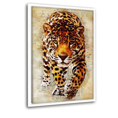 The Leopard - canvas with shadow gap