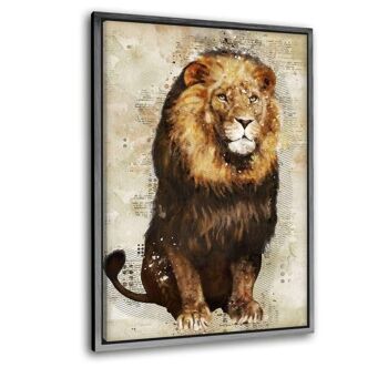 Le lion - toile avec joint creux 9