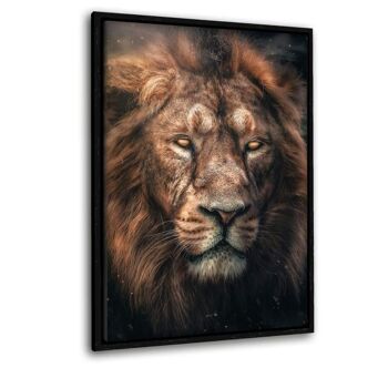 Dark Lion - Toile avec espace d'ombre 21