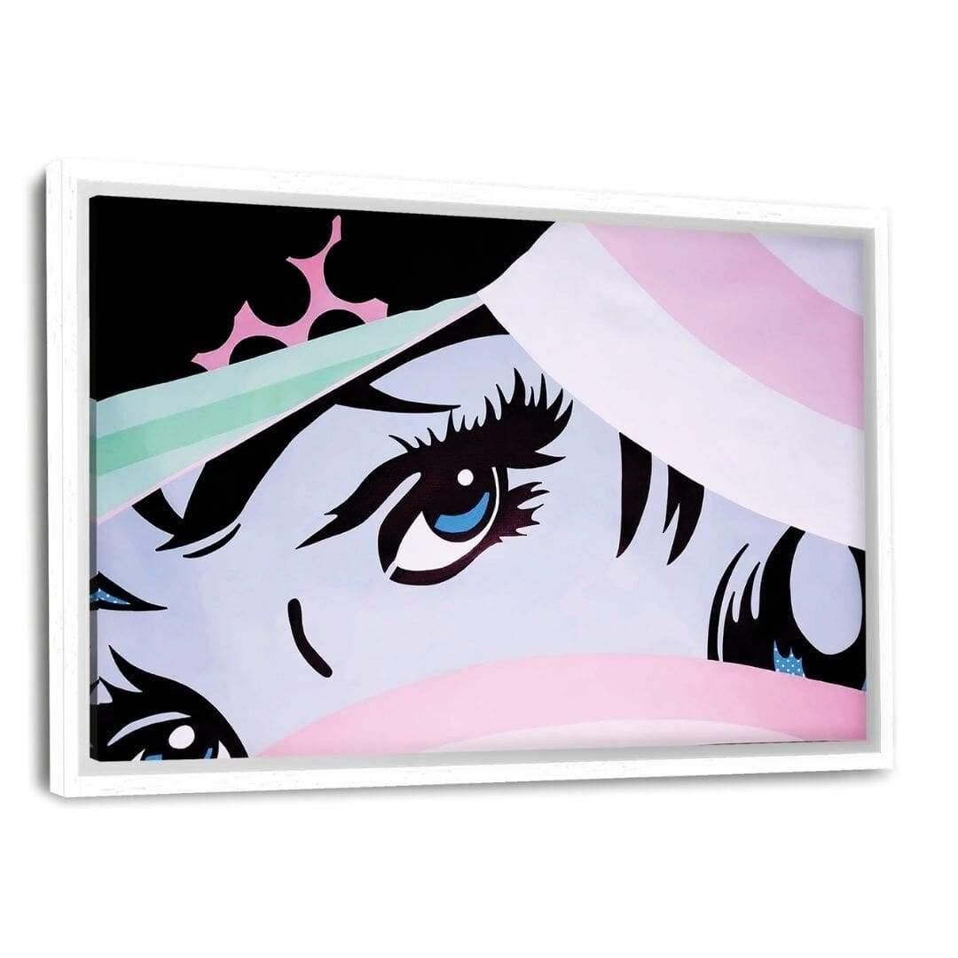 Beautiful Eyes - Leinwandbild mit Schattenfuge