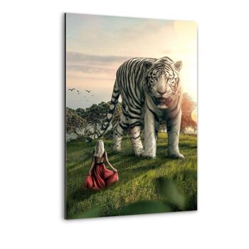 La Belle Et Le Tigre - Toile avec joint d'ombre 16