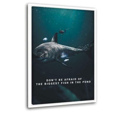 Biggest Fish In The Pond - Floating Canvas Print