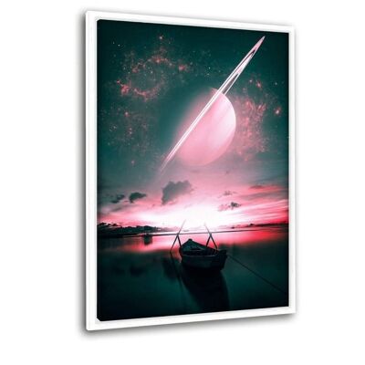 Auter Galaxies - canvas picture with shadow gap