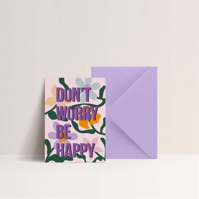 Card - Don't worry be Happy