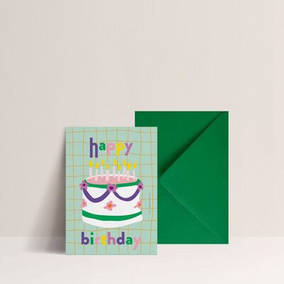 Carta - compleanno verde